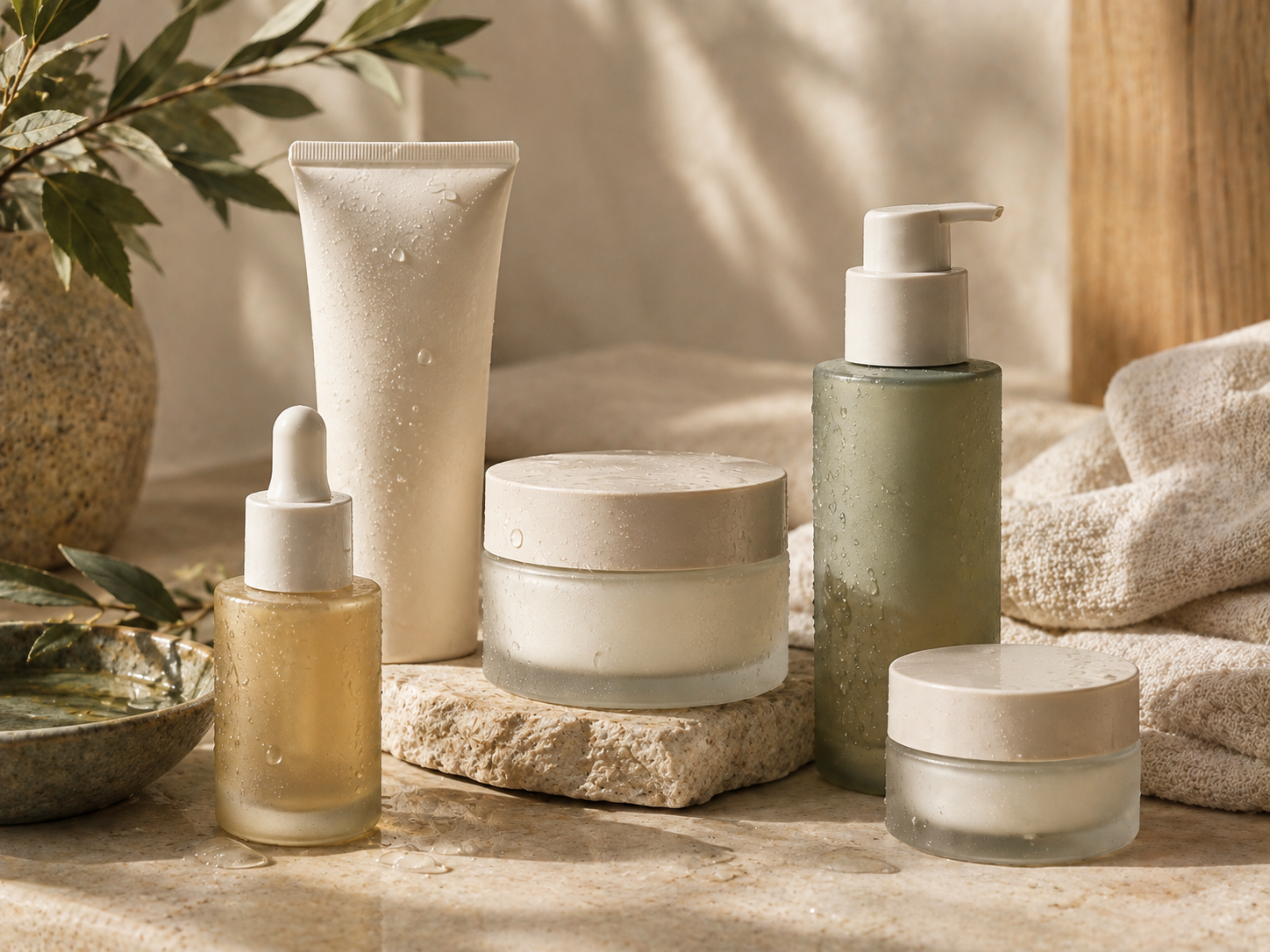 Close editorial portrait showing natural healthy skin texture